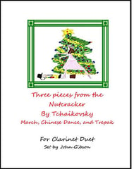 3 Pieces from The Nutcracker - clarinet duet EPRINT cover Thumbnail